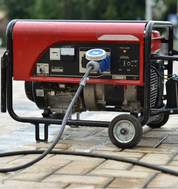 portable generator with wheel